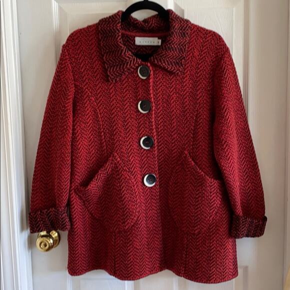 Willow vintage M cotton blend button down jacket - Picture 1 of 8